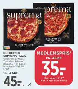 MENY Dr. Oetker Suprema Pizza tilbud