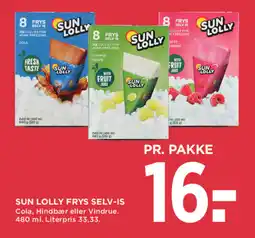 MENY Sun Lolly Frys Selv-is tilbud