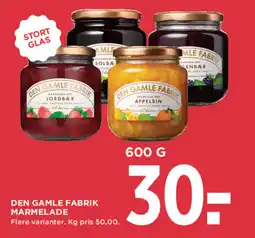 MENY Den Gamle Fabrik marmelade tilbud