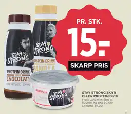 MENY Stay Strong skyr eller protein drik tilbud