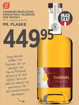 MENY Thornæs Single Malt Oloroso Fad Whisky tilbud