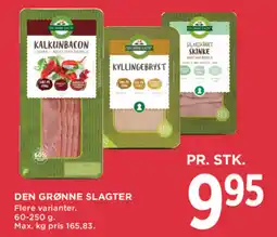 MENY Den Grønne Slagter kalkunbacon tilbud
