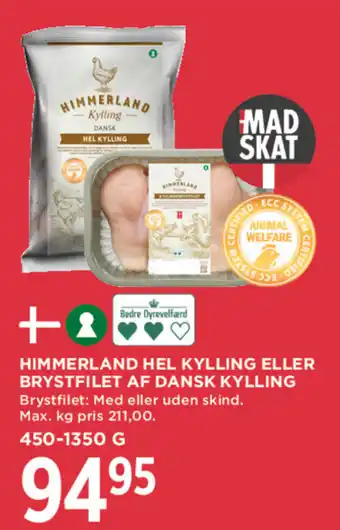MENY Himmerland hel kylling eller brystfilet tilbud