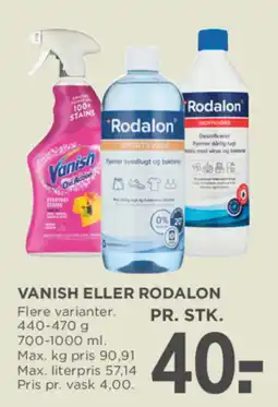 MENY Vanish eller Rodalon tilbud