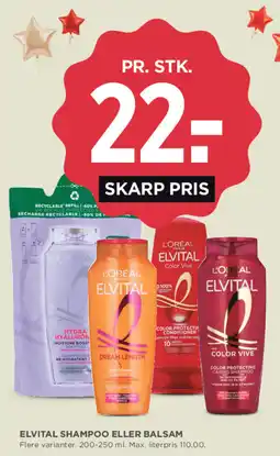 MENY Elvital shampoo eller balsam tilbud