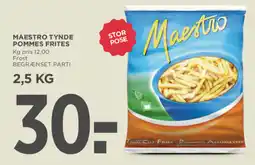 MENY Maestro tynde pommes frites tilbud