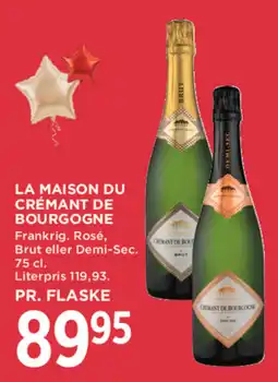 MENY La Maison Du Crémant De Bourgogne tilbud