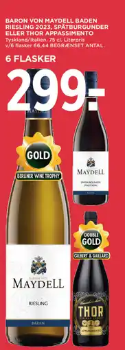 MENY Baron Von Maydell Riesling tilbud