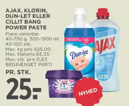 MENY Ajax, klorin, dun-let eller cillit bang power paste tilbud