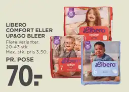 MENY Libero comfort eller up&go bleer tilbud