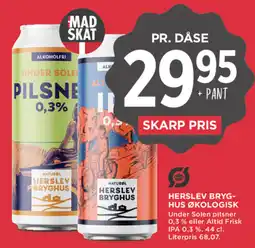 MENY Herslev Bryghus Under Solen pilsner eller Altid Frisk IPA tilbud