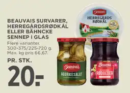 MENY Beauvais herregårdsrødkål eller bähncke sennep i glas tilbud