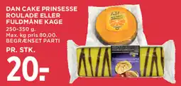MENY Dan Cake Prinsesse Roulade Eller Fuldmåne Kage tilbud