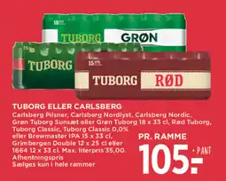 MENY Tuborg eller Carlsberg tilbud