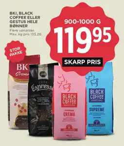 MENY Black Coffee Roasters kaffebønner tilbud