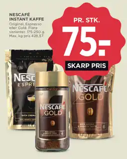 MENY Nescafe instant kaffe tilbud