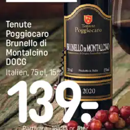 REMA 1000 Tenute Poggiocaro Brunello di Montalcino DOCG tilbud