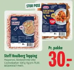 Min Købmand Steff Houlberg Topping tilbud