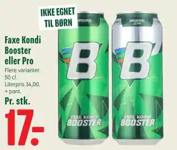 Min Købmand Faxe Kondi Booster tilbud