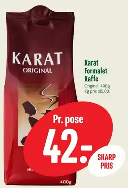 Min Købmand Karat Formalet Kaffe tilbud
