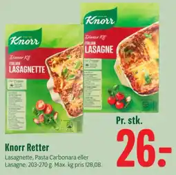 Min Købmand Knorr Retter tilbud