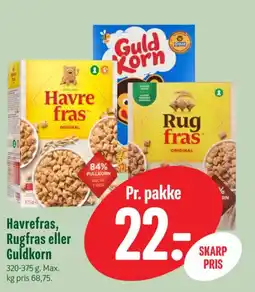 Min Købmand Havrefras Rugfras Guldkorn tilbud