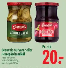 Min Købmand Beauvais Survarer eller Herregårdsrødkål tilbud