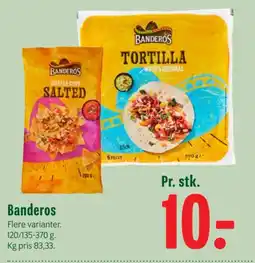 Min Købmand Banderos tortilla chips salted tilbud