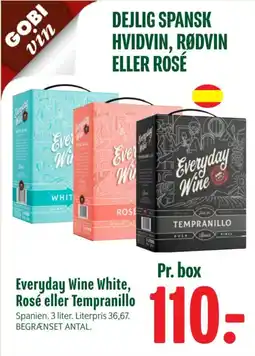 Min Købmand Everyday Wine White, Rosé eller Tempranillo tilbud