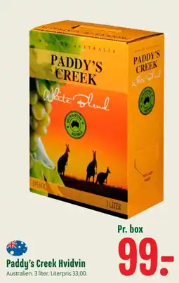 Min Købmand Paddy's Creek Hvidvin tilbud