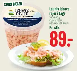 Min Købmand Launis Ishavs-rejer i Lage tilbud