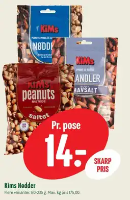 Min Købmand Kims Nødder tilbud