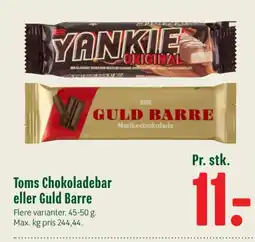 Min Købmand Toms Chokoladebar eller Guld Barre tilbud