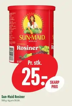 Min Købmand Sun-Maid Rosiner tilbud