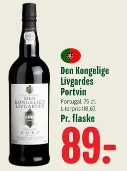 Min Købmand Den Kongelige Livgardes Portvin tilbud