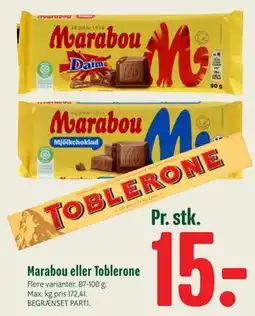 Min Købmand Marabou eller Toblerone tilbud