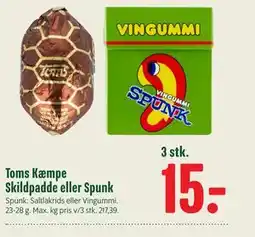 Min Købmand Toms Kæmpe Skildpadde eller Spunk tilbud