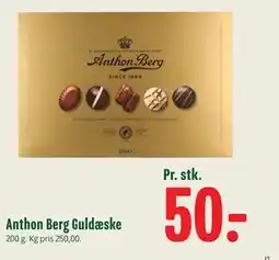 Min Købmand Anthon Berg Guldæske tilbud