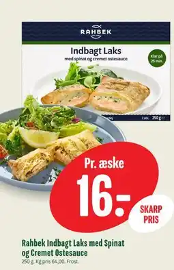 Min Købmand Rahbek Indbagt Laks med Spinat og Cremet Ostesauce tilbud