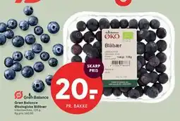 SPAR Grøn Balance Økologiske Blåbær tilbud