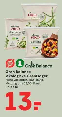 SPAR Grøn Balance Økologiske Grøntsager tilbud
