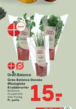 SPAR Grøn Balance Danske Økologiske Krydderurter tilbud