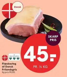 SPAR Flæskesteg af Dansk Frilandsgris tilbud