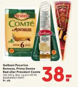 SPAR Galbani Pecorino Romano, Prima Donna Rød eller Président Comte tilbud