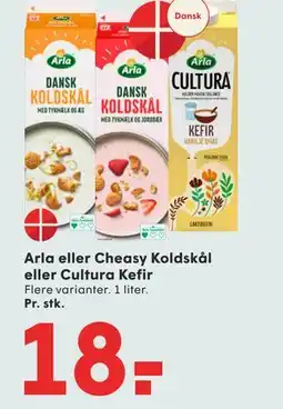 SPAR Arla eller Cheasy Koldskål eller Cultura Kefir tilbud