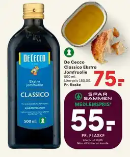 SPAR De Cecco Classico Ekstra Jomfruolie tilbud