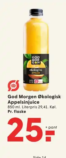 SPAR God Morgen Økologisk Appelsinjuice tilbud