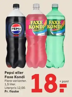 SPAR Pepsi eller Faxe Kondi tilbud