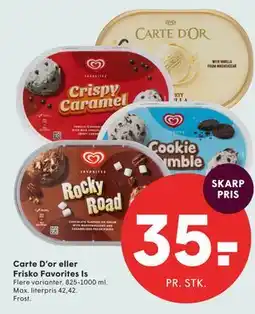 SPAR Carte D’or eller Frisko Favorites Is tilbud