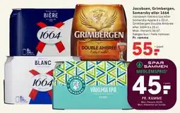 SPAR Jacobsen, Grimbergen, Somersby eller 1664 tilbud